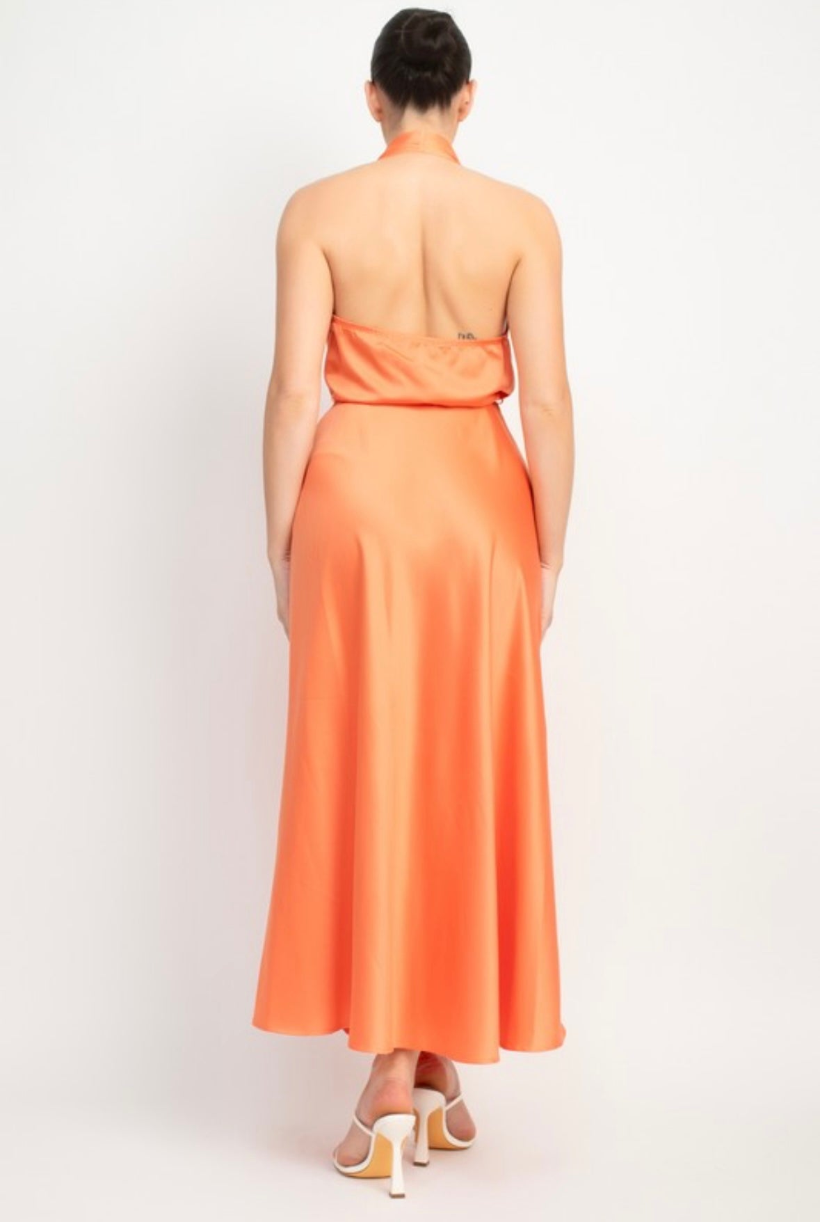 Coral Midi Dress