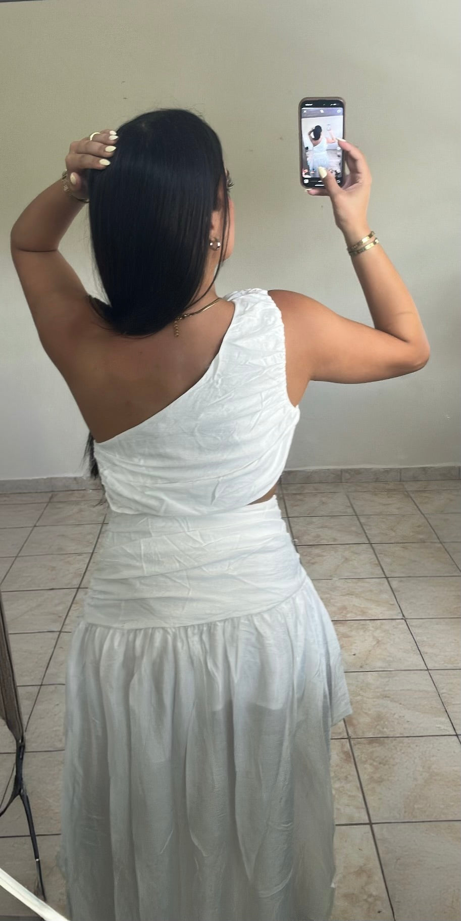 Cascade dress