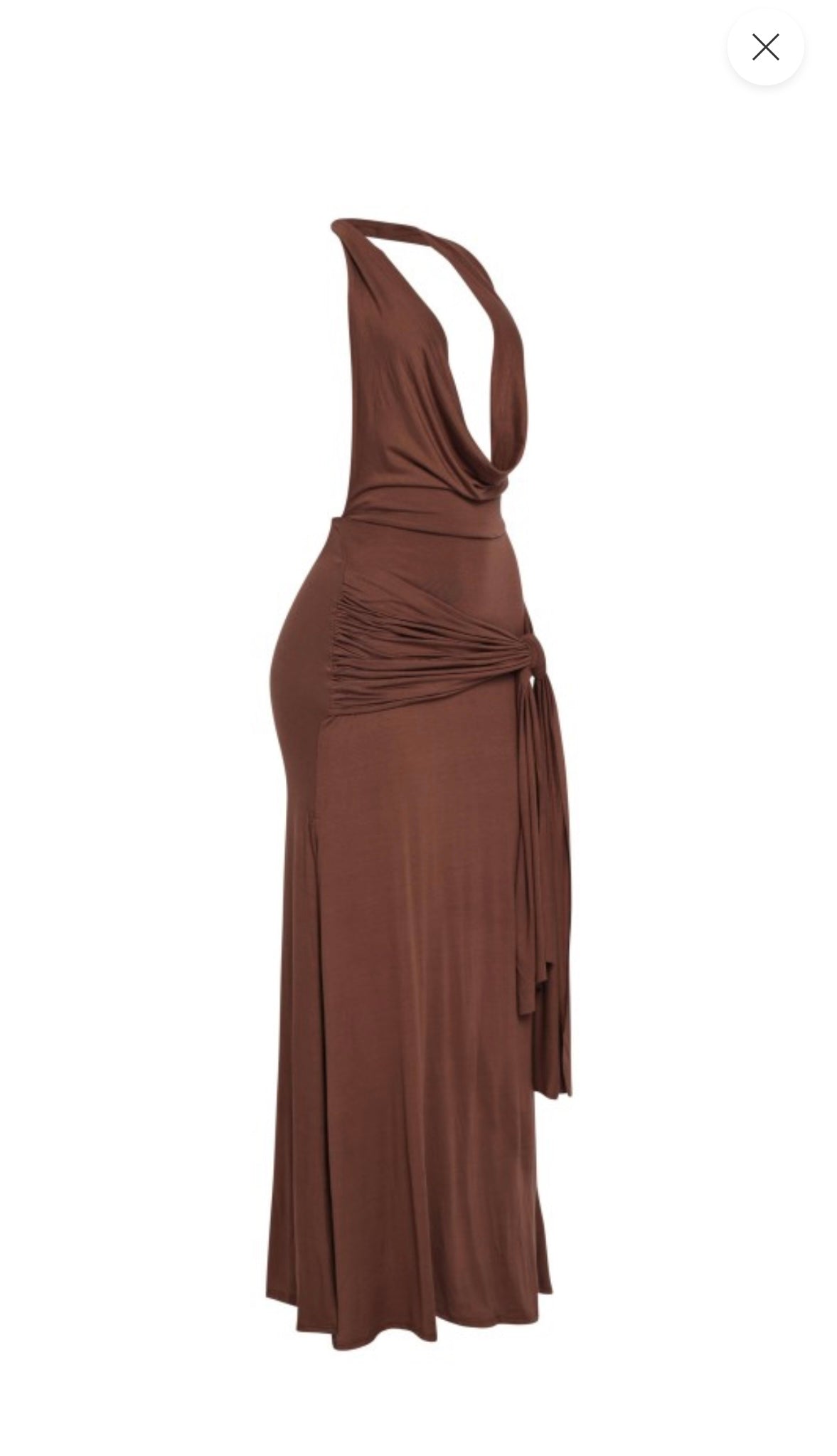 Brown maxi dress