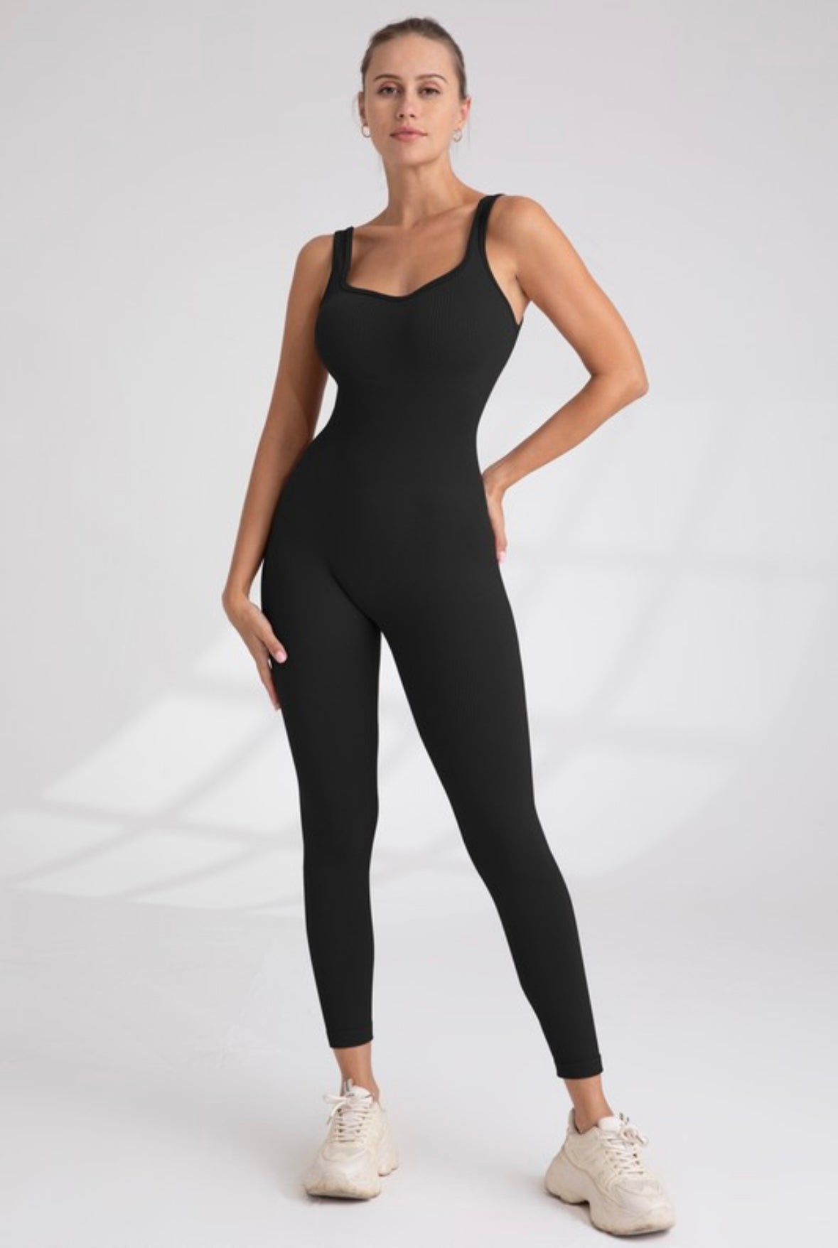 Black active jumpsuit