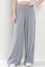 Gray Rayon Wide Leg