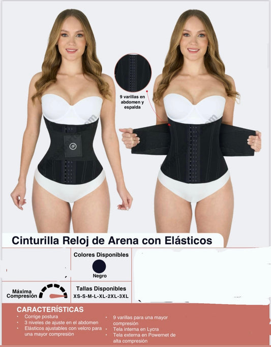 Cinturilla Reloj de Arena con elásticos