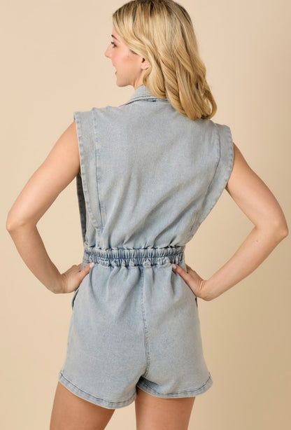 Blazer Denim Romper