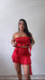 Ruffle red  set