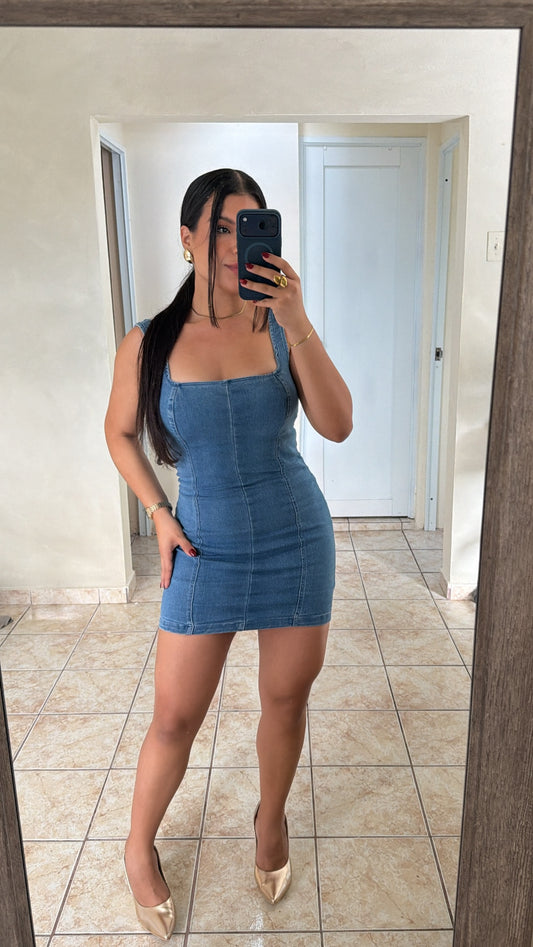 Denim dress