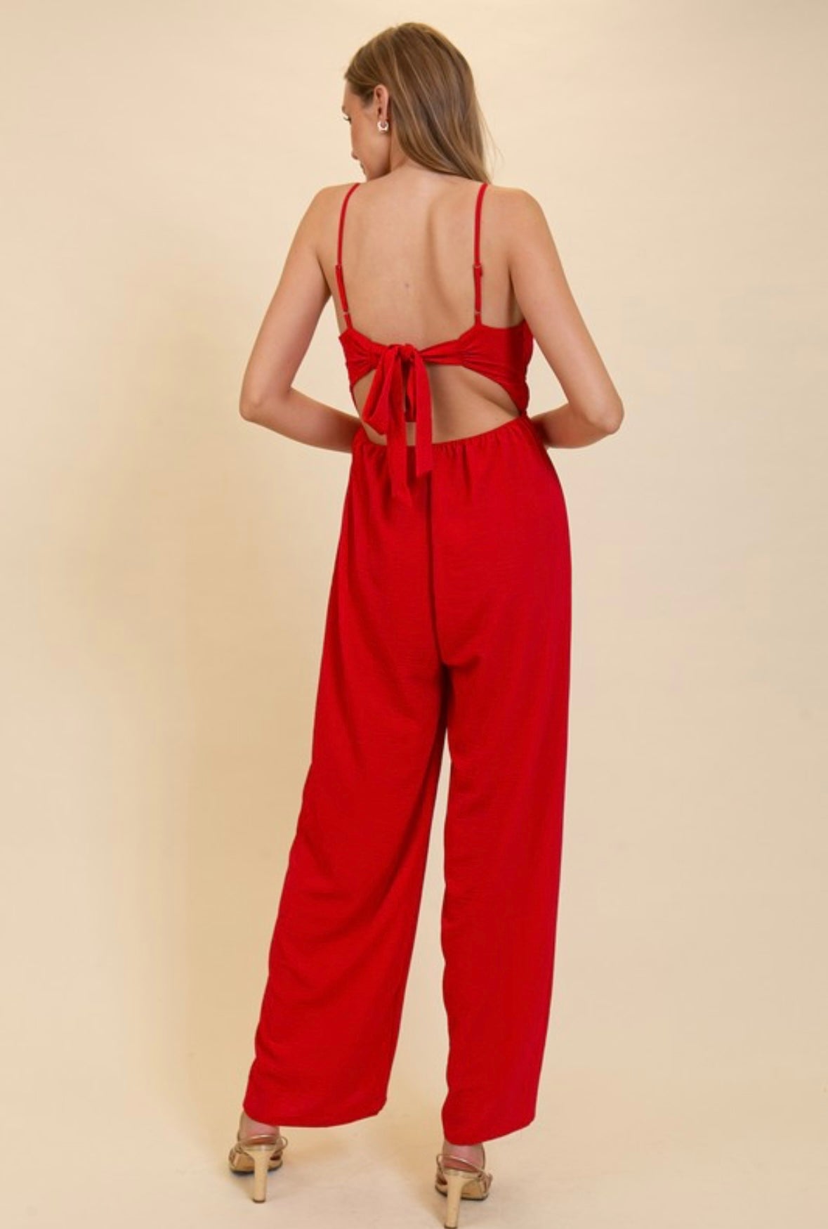 Wide leg jumpsuit