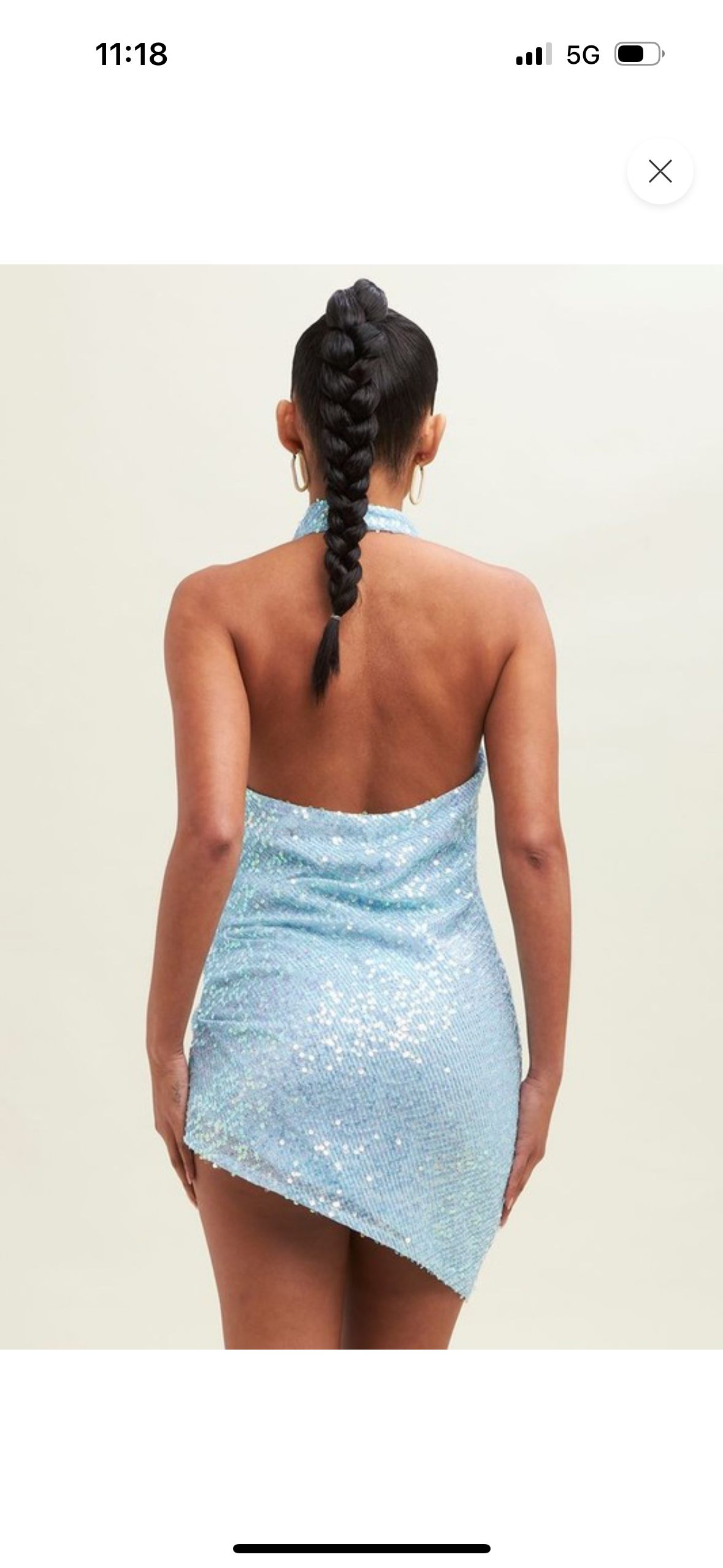 Aqua Mini Dress