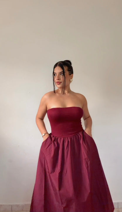 Wine Dress