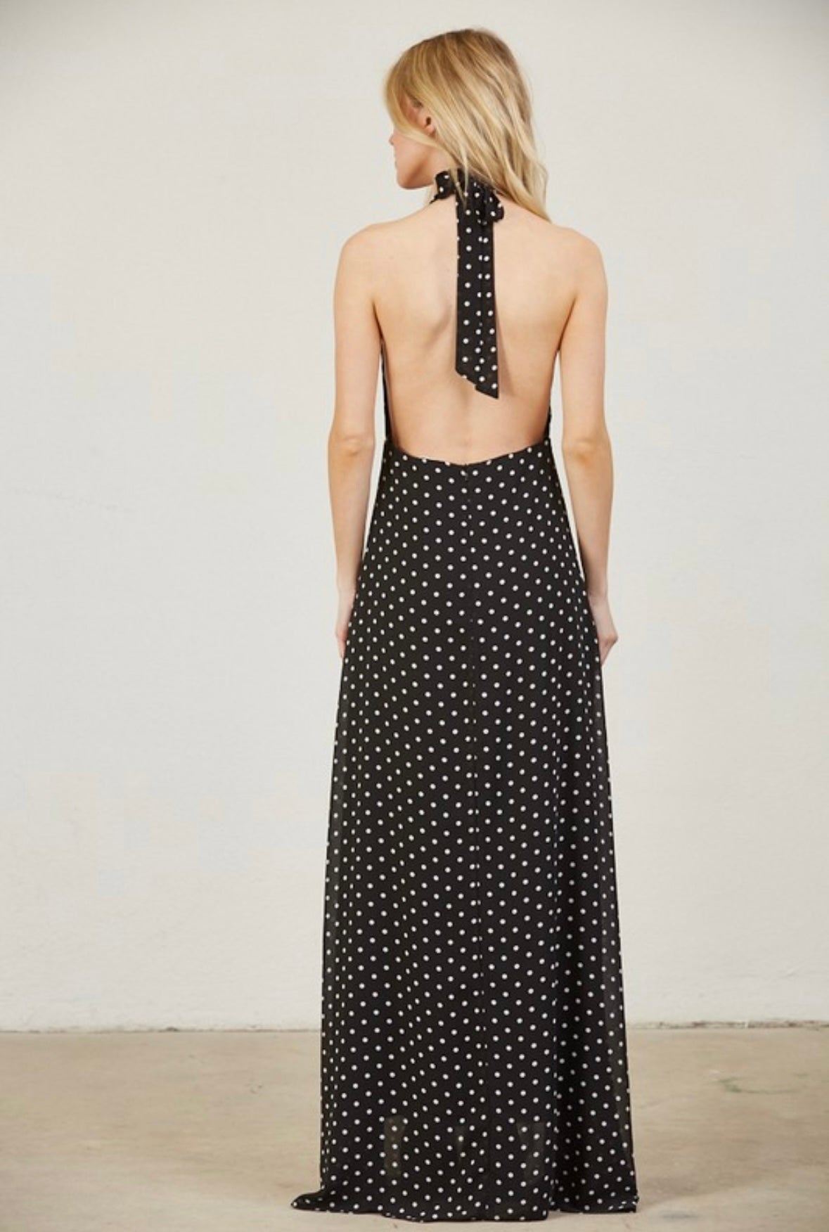 POLKA MAXI DRESS