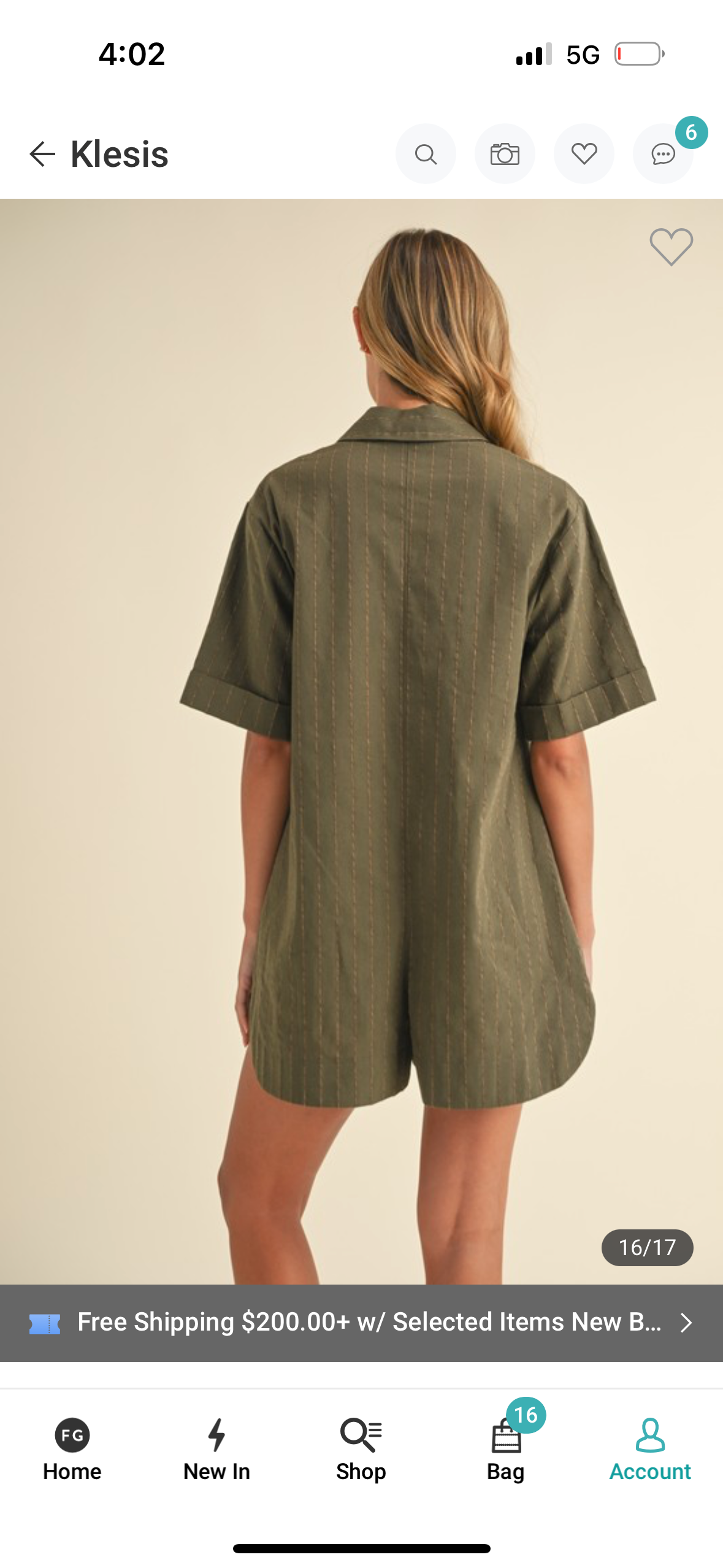Olive Romper