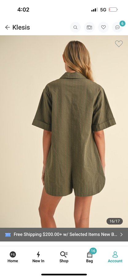 Olive Romper