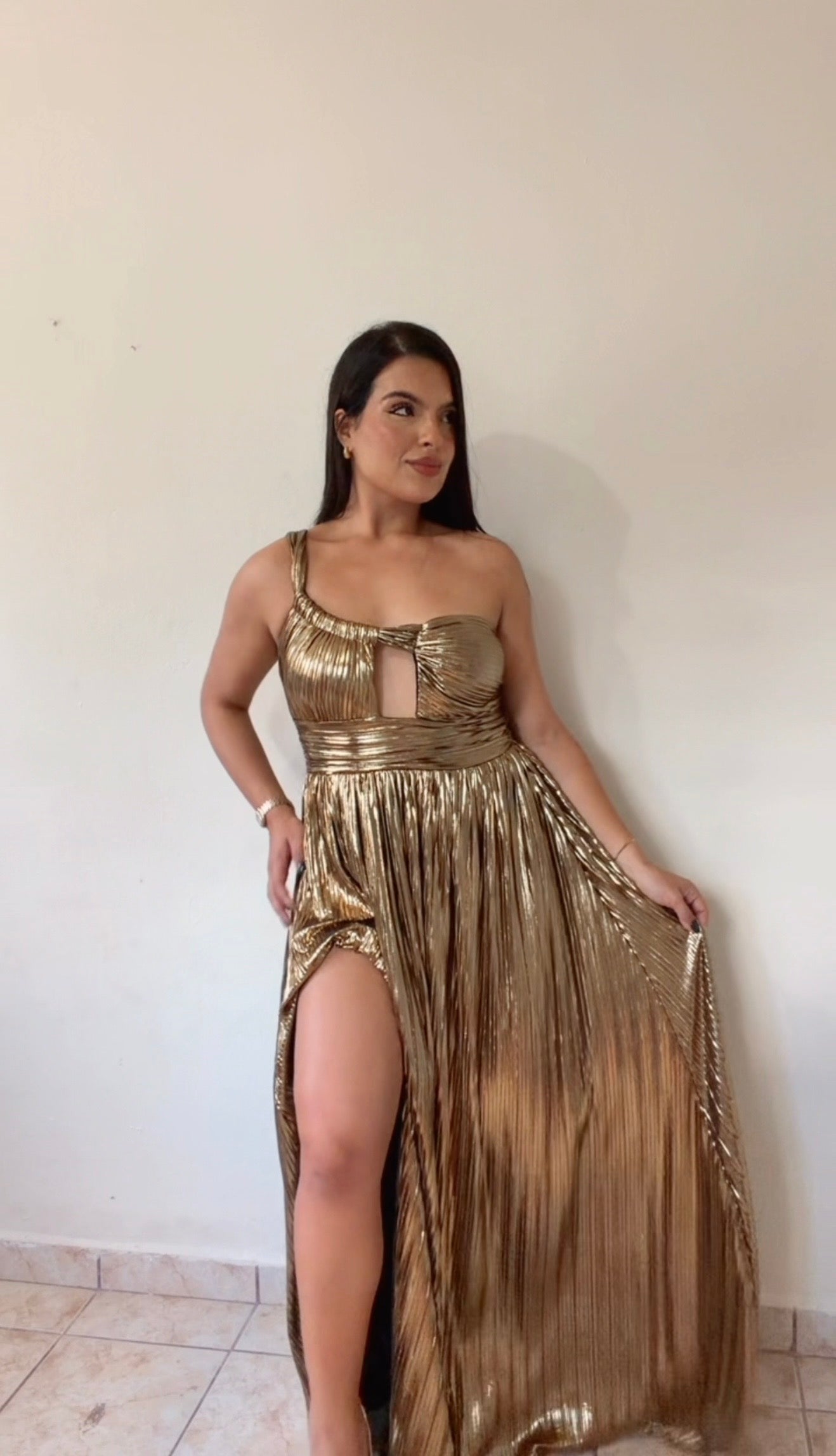 Gold Maxi Dress