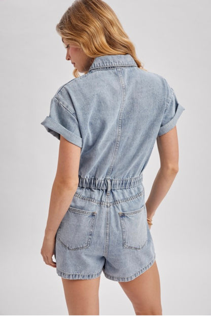 Denim Romper