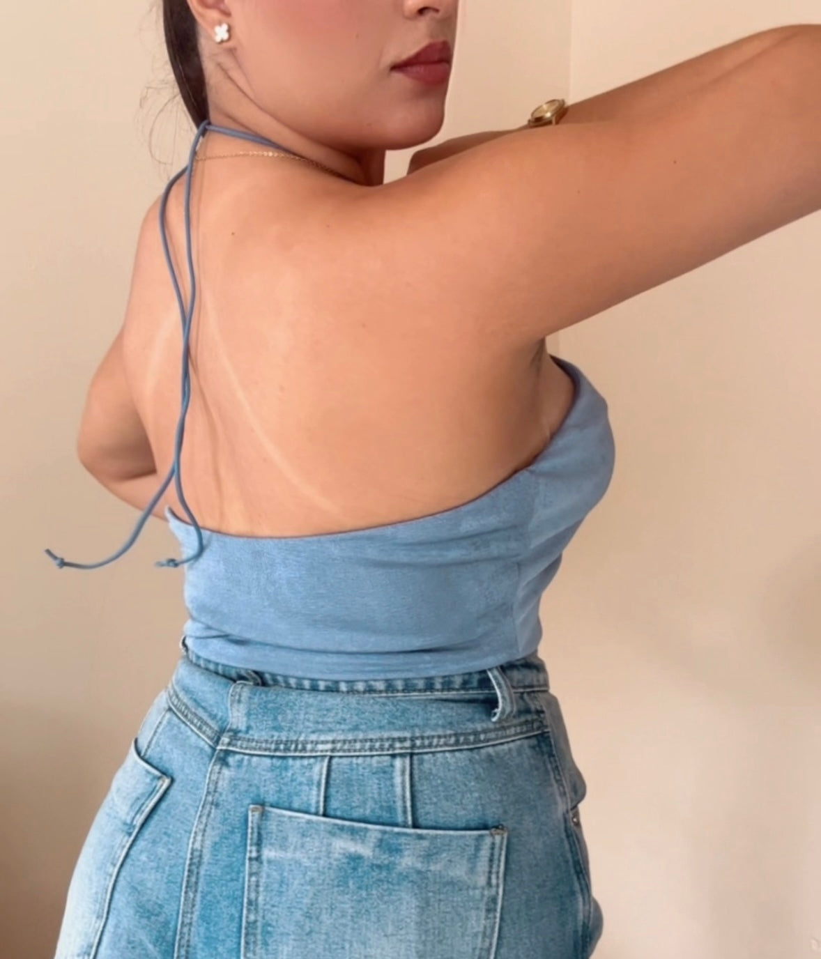 BLUE DENIM TOP