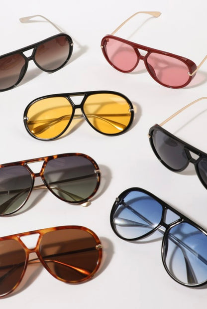 Retro Aviator sunglasses