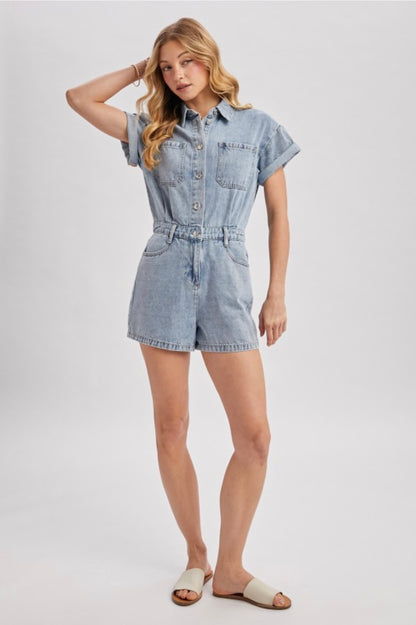 Denim Romper