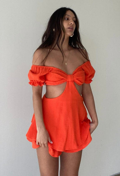Orange romper