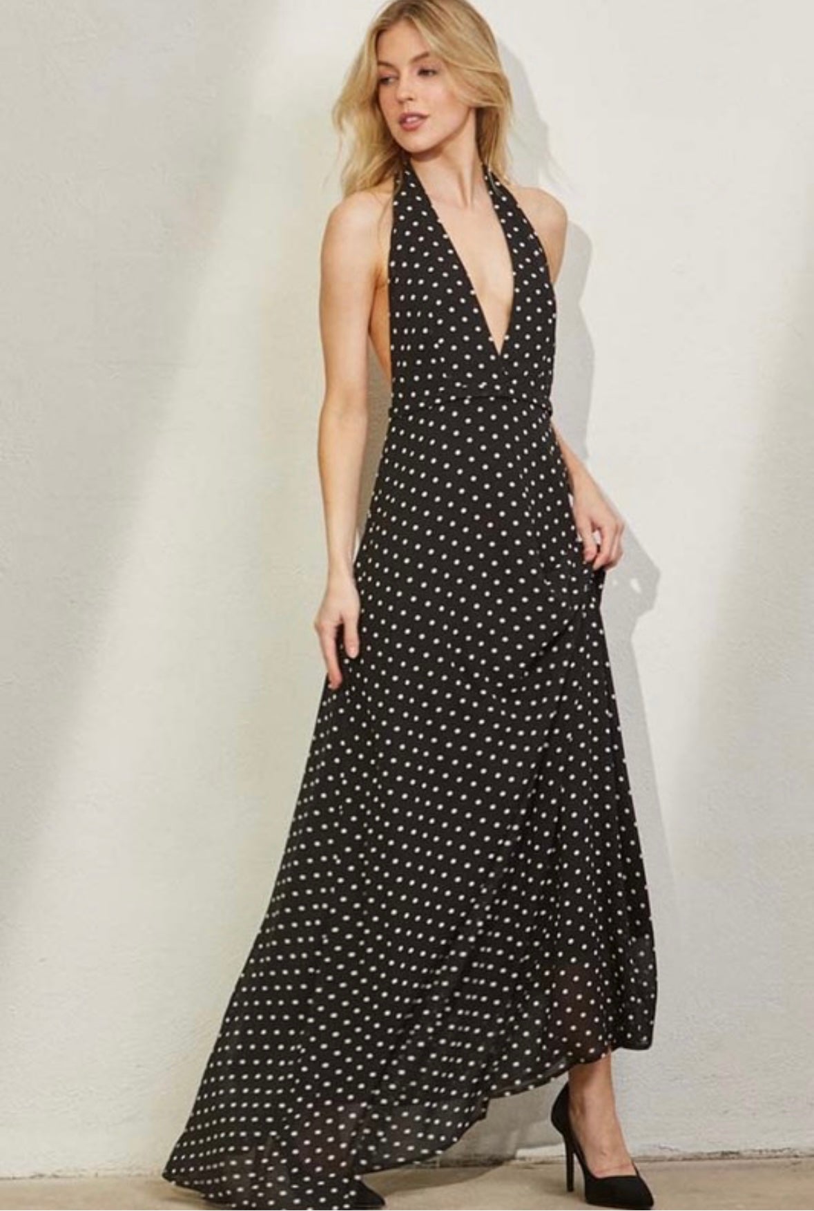 POLKA MAXI DRESS