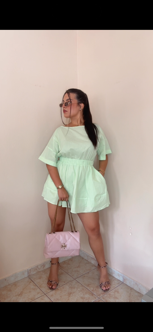 Lime Short Dress