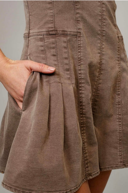 Washed brown romper (PRE ORDEN) llegan en 1 semana