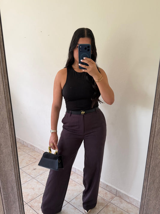 Plum trouser pant